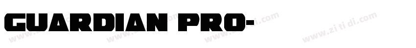 Guardian PRO字体转换